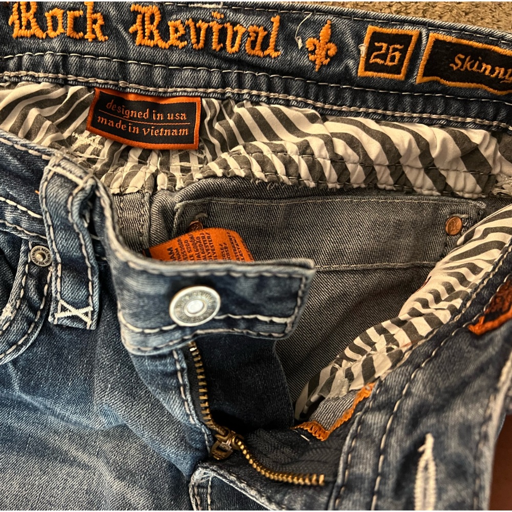 Rock Revival- Joyelle- skinny- designer- holes- zippers